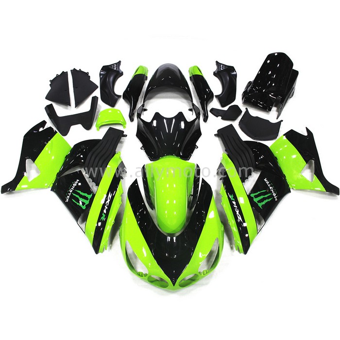 0235 Fairing Kawasaki Ninja ZX14R ZX-14R 06 07 08 09 10 11 2006- 2011 Monster Green Black